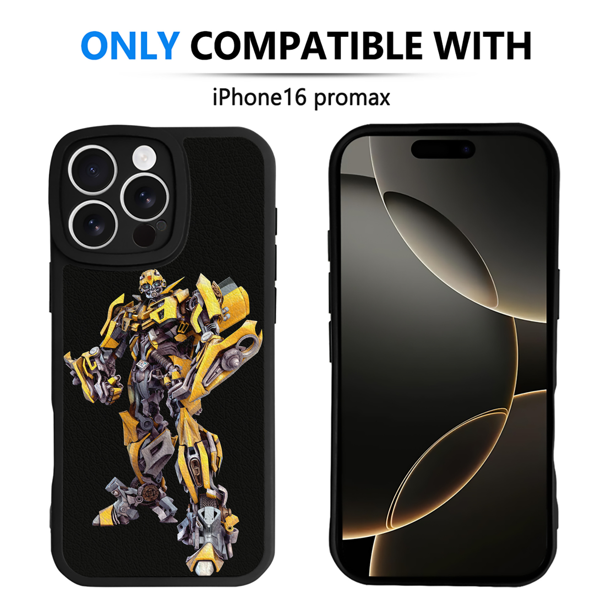 （画像用） Transformers トランスフォーマー 【iPhone 16シリーズ対応】シリコンスマホケース（レザー調） 材質：シリコン